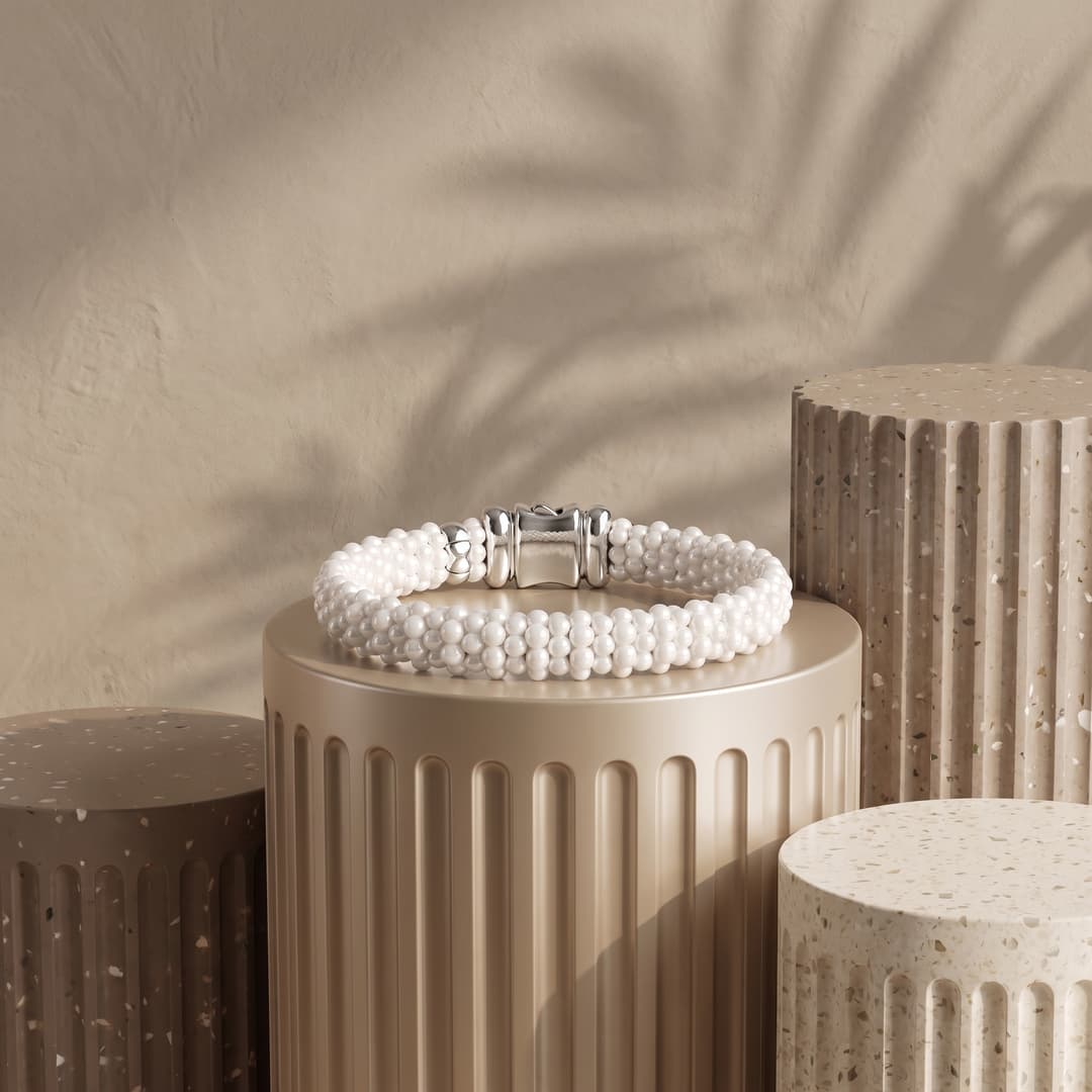 18k Caviar Ceramic Bracelet